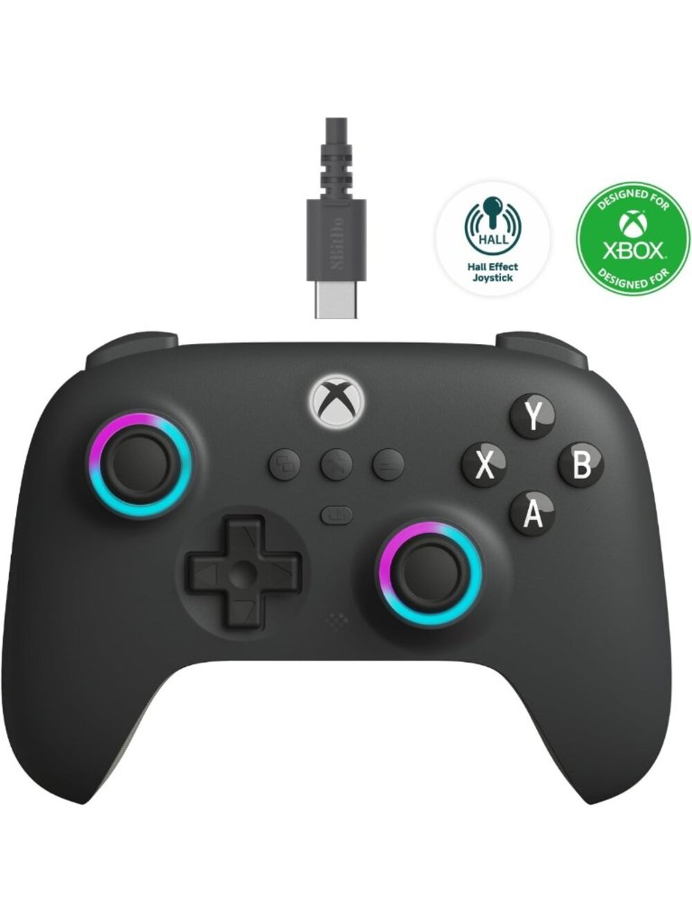 Ultimate Wired Game Controller for Xbox & PC - Hall Effect Joysticks, RGB